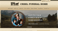 Desktop Screenshot of creelfuneralhome.com